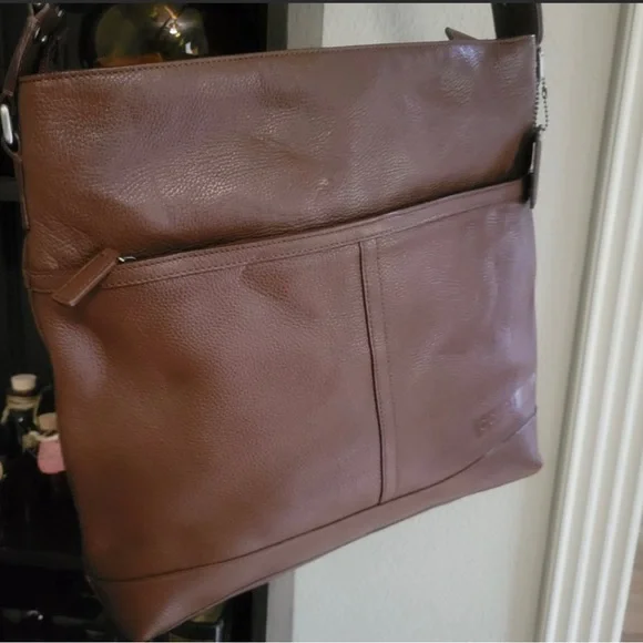 Coach Brown Leather Messenger Courier Bag